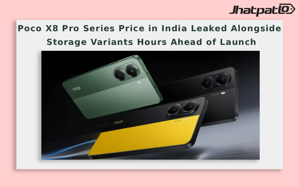  Poco X8 Pro Series Prices Leak Ahead of India Launch